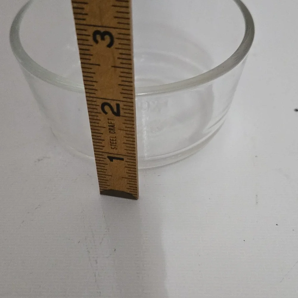 Pyrex 7202 1 Cup Glass Bowl Clear Round Made In USA Oven Safe Microwave Dish